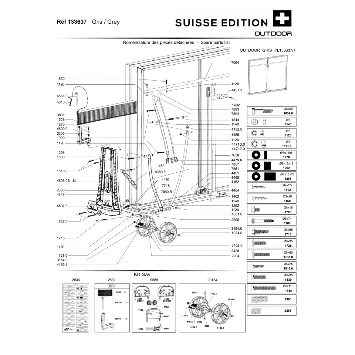 TABLE SUISSE EDITION