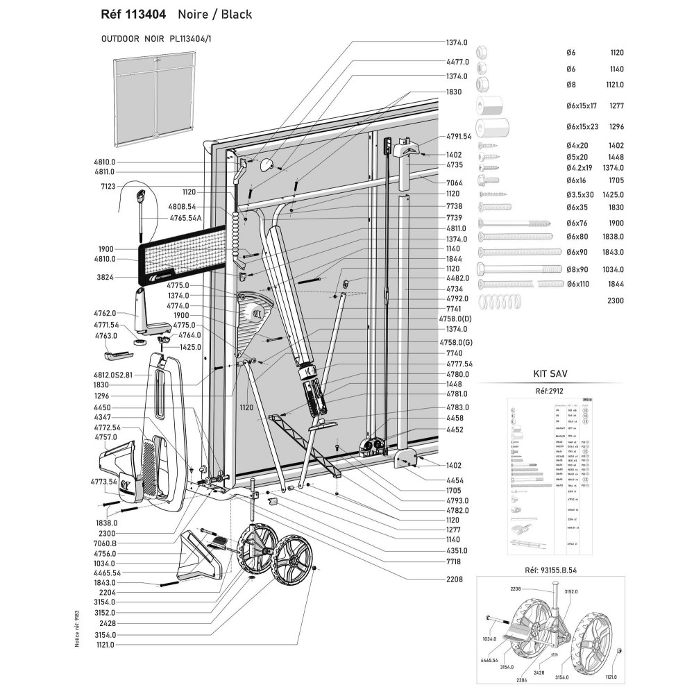 copy of Table 500X Outdoor black