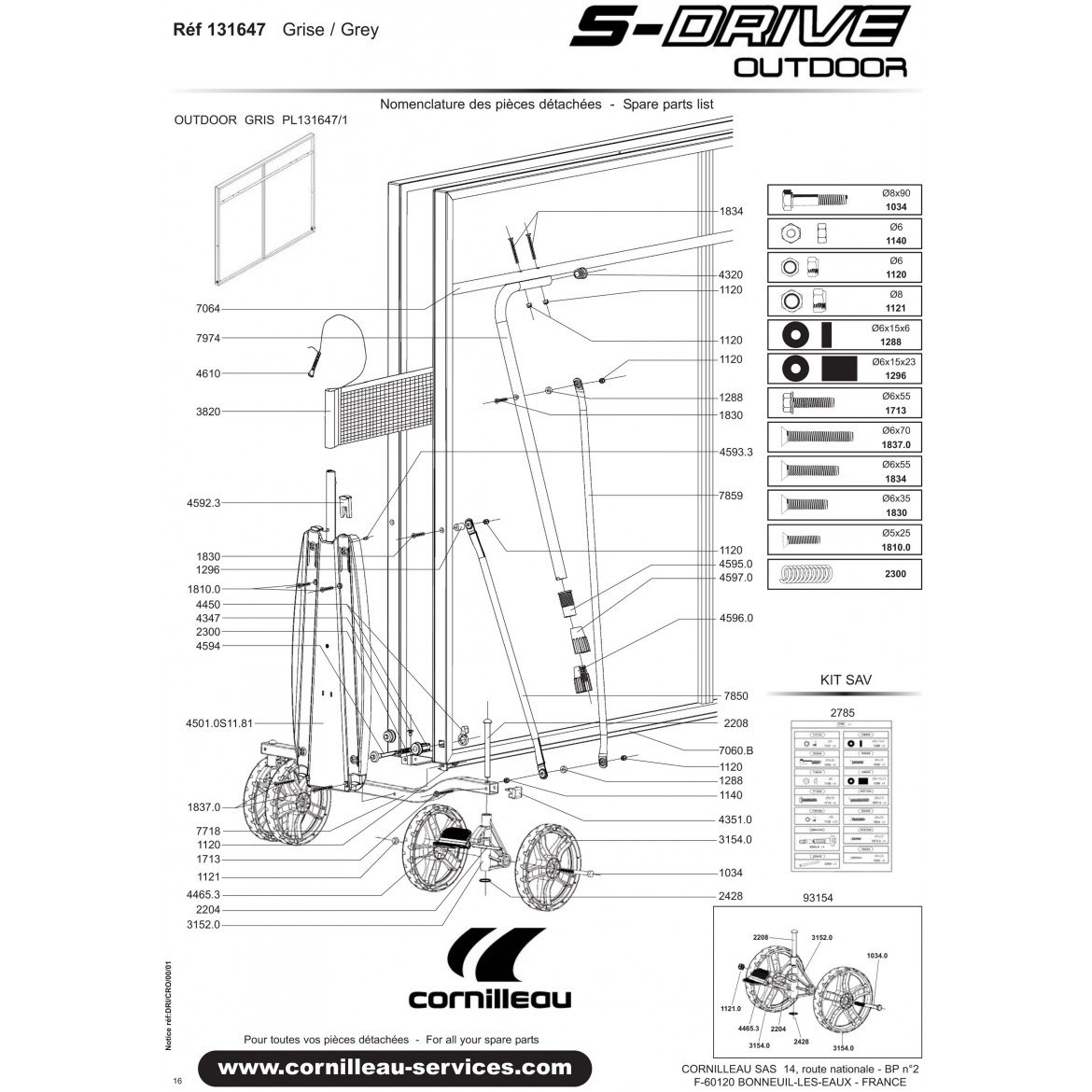 TABLE S-DRIVE CROSSOVER Grey