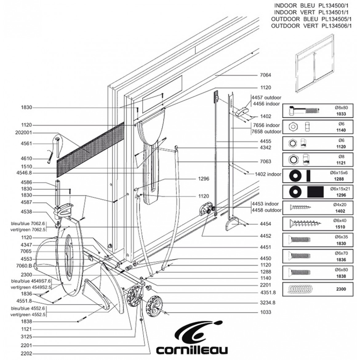 Tische SPORT 440 INDOOR grün