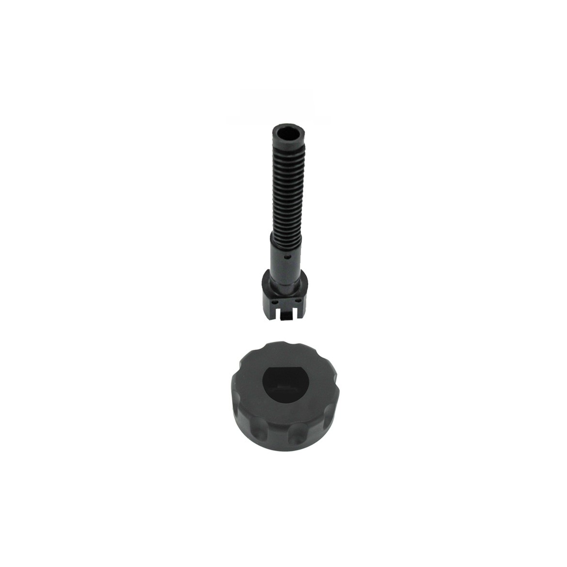 Foot screw 3/4 adjustable black
