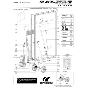 TABLE BLACK-DRIVE OUTDOOR noire