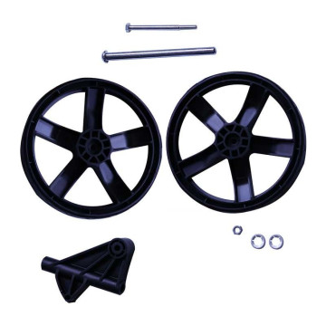 Roue 3154.0 Jumelée Ø200x32 Noire SANS FREIN