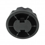 Foot pad 3/4 adjustable black