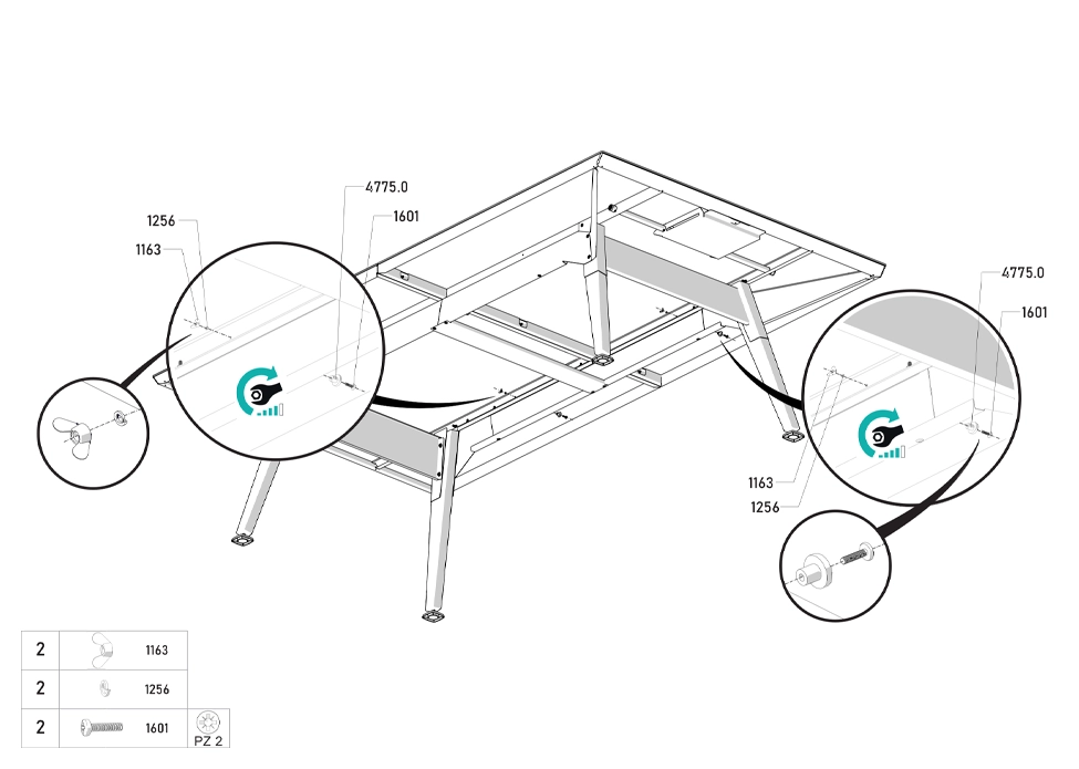 Comment fixer le support de rangement du filet amovible