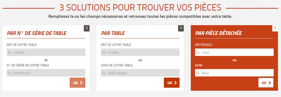 moteur de recherche par pièce détachée cornilleau
