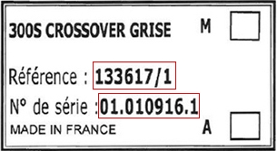 plaque table série + ref